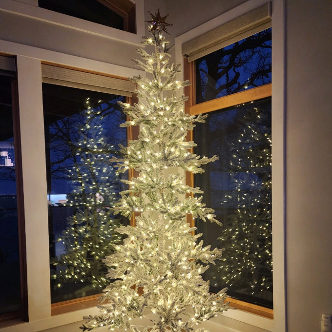 The Holiday Aisle® Johvan Slender Realistic Fir Christmas Tree